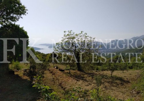 Urbanized plot in Budva Municipality, near the monasteries of Rustovo and Praskvica, 5.328 m2, with incredible panoramic view of the sea and the islands, Montenegro.