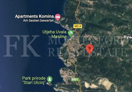 *Два великолепных урбанизированных земельных участка, предлагаются к индивидуальной продаже, 421м2 и 813м2, с видом на море, в Утежа-Кунье, Черногория.