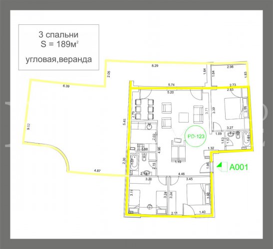 Великолепная квартира, 189м2, в Будве – Бечичи, в апарт-отеле Harmonia, с великолепным видом на море, в Черногории.