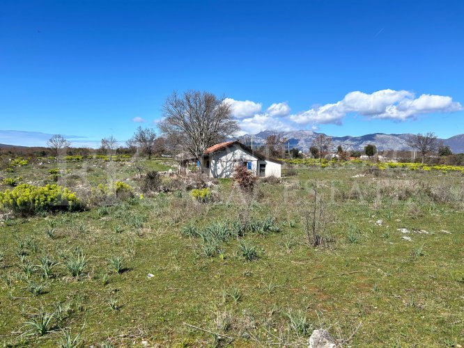 *Редкое предложение недалеко от Ульциня. Свеже отремонтированный и законно построенный дом, 90 кв.м, участок 83 000 кв.м, с видом на Ада Бојану и море, в Черногории.